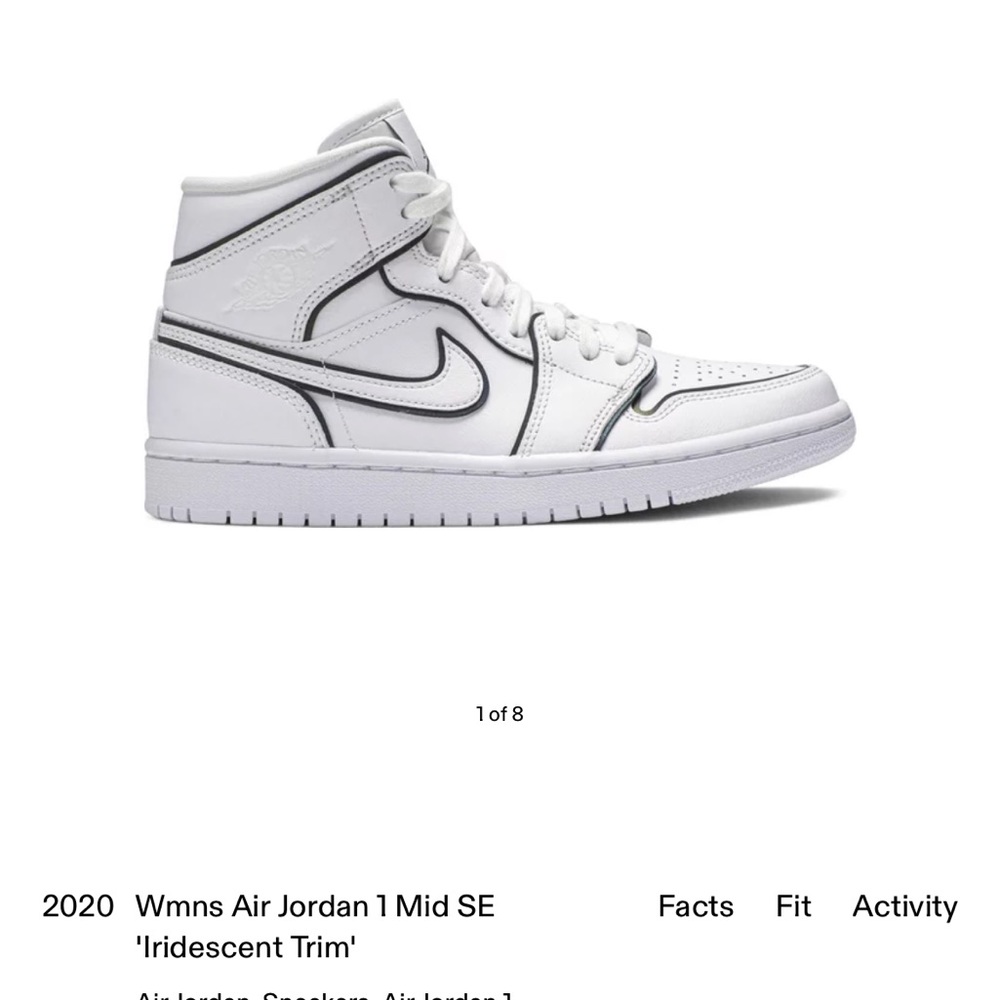 Nike jordan mod with black trim that changes to fluorescent with light